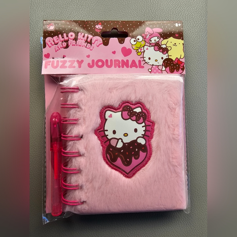 Hello kitty fuzzy journal